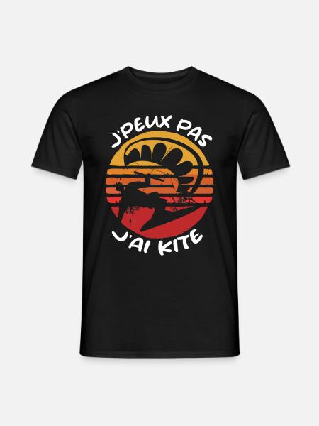 Je Peux Pas J'ai Kite Cadeau Humour - T-shirt homme - noir