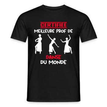 ZERTIFIZIERTER BESTER LEHRER - Männer T-Shirt - Schwarz - Vorne - AI Model Male 178 light (178cm)