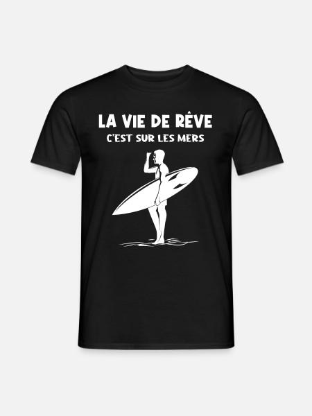 Life on the seas - Men's T-Shirt - black