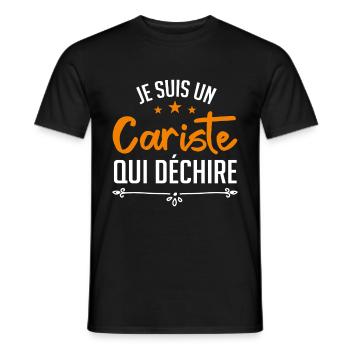 je suis un cariste qui déchire - T-shirt homme - noir - Devant - AI Model Male 178 light (178cm)