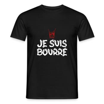 surprise je suis bourré - T-shirt homme - noir - Devant - AI Model Male 178 light (178cm)