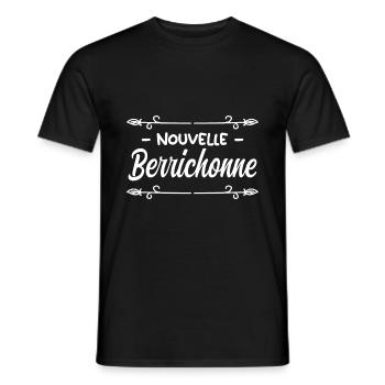 Nouvelle Berrichonne. - T-shirt homme - noir - Devant - AI Model Male 178 light (178cm)