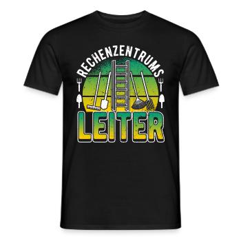 Rechenzentrumsleiter Rechen & Leiter Garten - Männer T-Shirt - Schwarz - Vorne - AI Model Male 178 light (178cm)