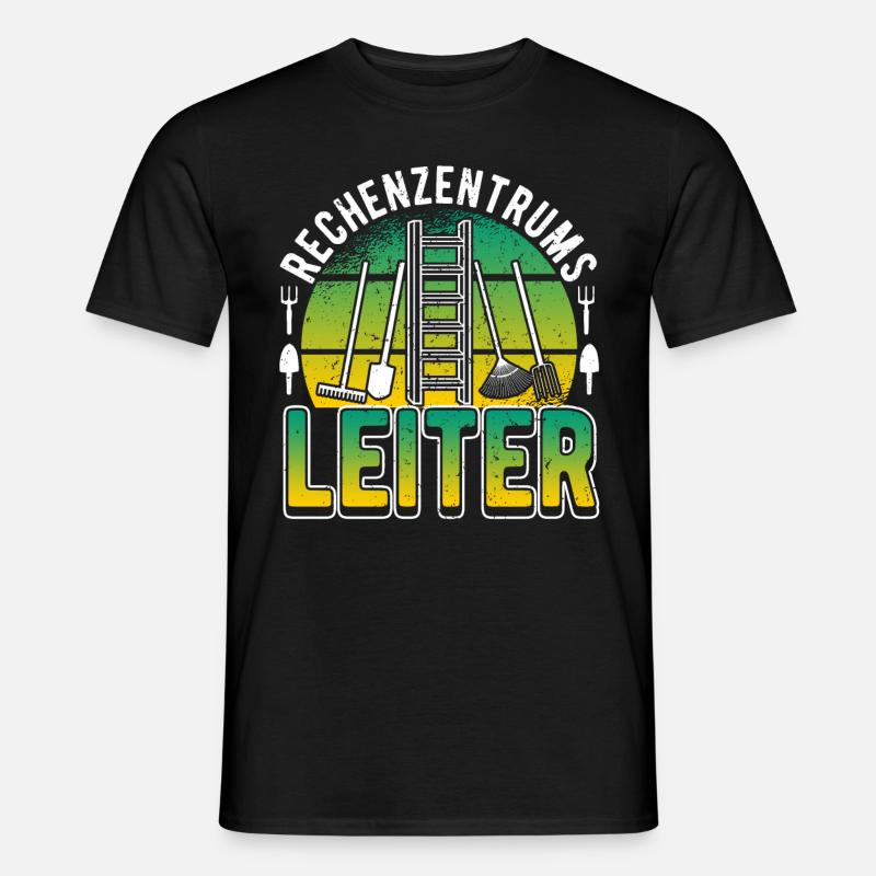 Rechenzentrumsleiter Rechen & Leiter Garten - Männer T-Shirt - Schwarz