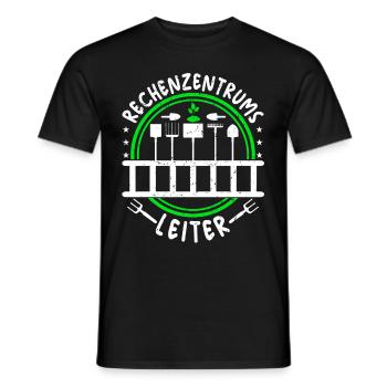 Rechenzentrumsleiter Rechen & Leiter Garten - Männer T-Shirt - Schwarz - Vorne - AI Model Male 178 light (178cm)