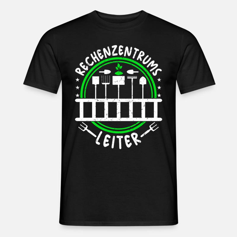 Rechenzentrumsleiter Rechen & Leiter Garten - Männer T-Shirt - Schwarz