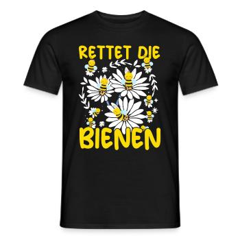 Rettet die Bienen Imker süßes Biene und Bienen - Männer T-Shirt - Schwarz - Vorne - AI Model Male 178 light (178cm)