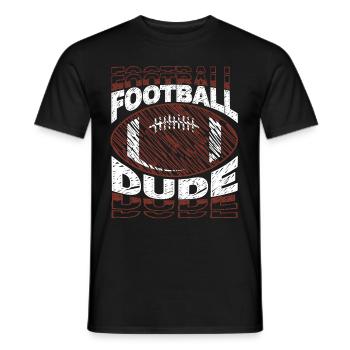 Footballl Dude American Football US Sport - Männer T-Shirt - Schwarz - Vorne - AI Model Male 178 light (178cm)