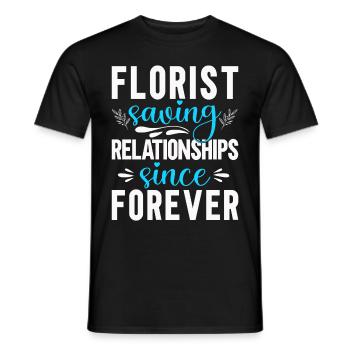 Floristen Retten Beziehungen - Männer T-Shirt - Schwarz - Vorne - AI Model Male 178 light (178cm)