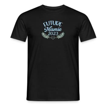 Future Mamie 2023 Idée Cadeau Annonce Grossesse - T-shirt homme - noir - Devant - AI Model Male 178 light (178cm)