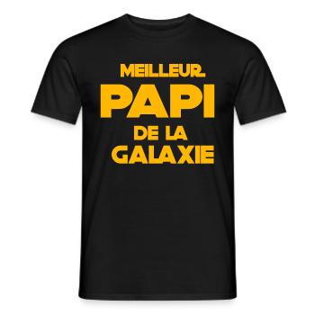 Meilleur Papi Idée Cadeau Fête Des Grands-Pères - T-shirt homme - noir - Devant - AI Model Male 178 light (178cm)