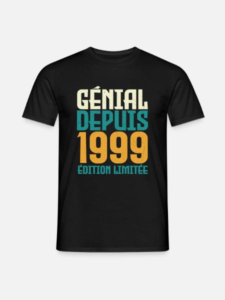 Génial depuis 1999 - T-shirt homme - noir