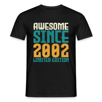 Awesome Since 2002 limited edition. - T-shirt homme - noir - Devant - AI Model Male 178 light (178cm)