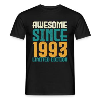 Awesome Since 1993 limited edition. - T-shirt homme - noir - Devant - AI Model Male 178 light (178cm)