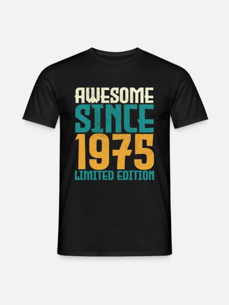 Awesome Since 1975 limited edition. - Men's T-Shirt - black
