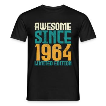 Awesome Since 1964 limited edition. - T-shirt homme - noir - Devant - AI Model Male 178 light (178cm)