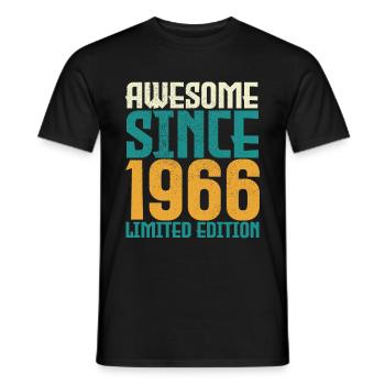 Awesome Since 1966 limited edition. - T-shirt homme - noir - Devant - AI Model Male 178 light (178cm)