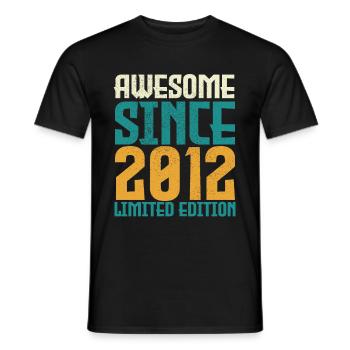Awesome Since 2012 limited edition. - T-shirt homme - noir - Devant - AI Model Male 178 light (178cm)