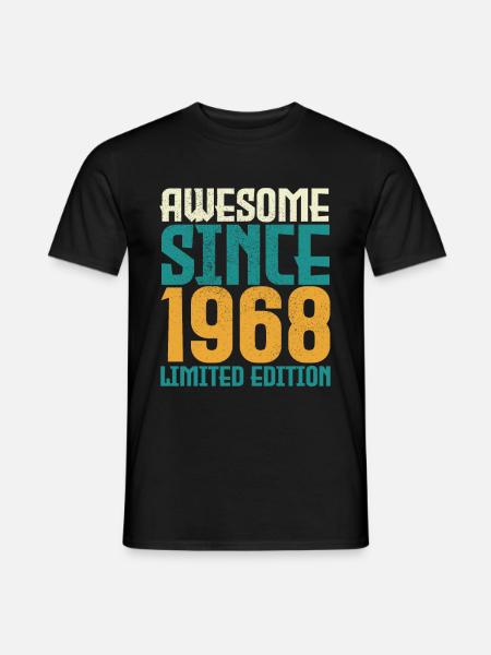 Awesome Since 1968 limited edition. - Men's T-Shirt - black