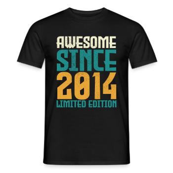 Awesome Since 2014 limited edition. - T-shirt homme - noir - Devant - AI Model Male 178 light (178cm)