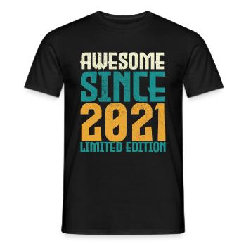 Awesome Since 2021 Limited edition. - Men's T-Shirt - black - Front - AI Model Male 178 light (178cm)