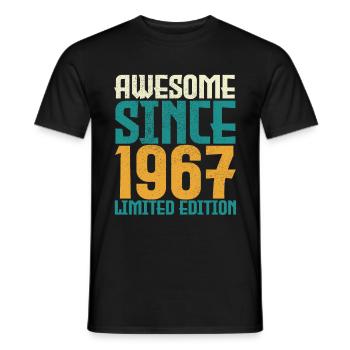Awesome seit 1967 limitierte Auflage. - Männer T-Shirt - Schwarz - Vorne - AI Model Male 178 light (178cm)