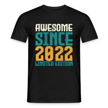 Awesome Since 2022 limited edition. - Men's T-Shirt - black - Front - AI Model Male 178 light (178cm)