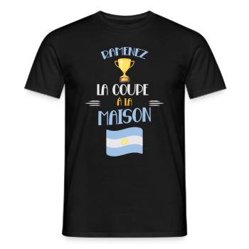 Ramenez La Coupe Cadeau Supporters Argentins - T-shirt homme - noir - Devant - AI Model Male 178 light (178cm)