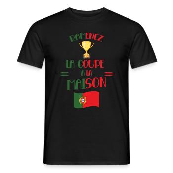 Ramenez La Coupe Cadeau Supporters Portugais - T-shirt homme - noir - Devant - AI Model Male 178 light (178cm)