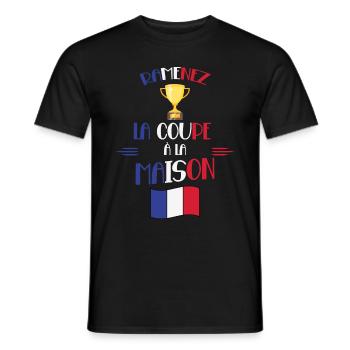 Ramenez La Coupe Cadeau Supporters Français - T-shirt homme - noir - Devant - AI Model Male 178 light (178cm)