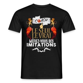 Coach das einzige echte Basketball-Geschenk - Männer T-Shirt - Schwarz - Vorne - AI Model Male 178 light (178cm)