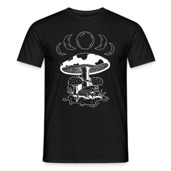 Gobelin esthétique et champignon cottage foncé - T-shirt homme - noir - Devant - AI Model Male 178 light (178cm)
