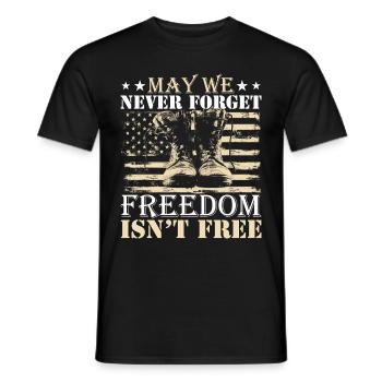 Veteran Day Outfit for Veterans - Men's T-Shirt - black - Front - AI Model Male 178 light (178cm)