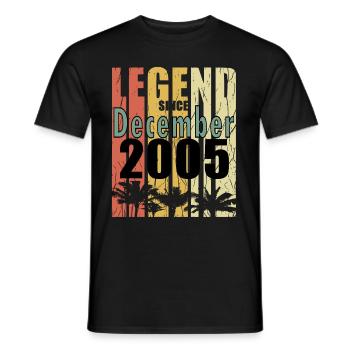Year of construction 2006 December born gift idea - Männer T-Shirt - Schwarz - Vorne - AI Model Male 178 light (178cm)