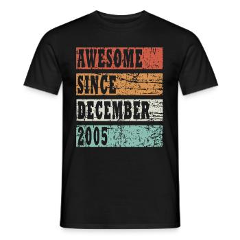 Year of construction 2006 December born gift idea - Männer T-Shirt - Schwarz - Vorne - AI Model Male 178 light (178cm)