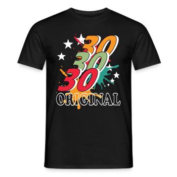 30 Jahre alt, Geburtsspruch - Männer T-Shirt - Schwarz - Vorne - AI Model Male 178 light (178cm)