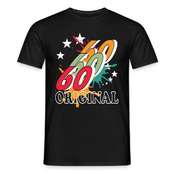 60 Jahre alt, Geburtsspruch - Männer T-Shirt - Schwarz - Vorne - AI Model Male 178 light (178cm)