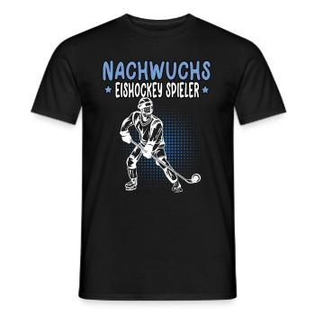 Nachwuchs Eishockey Spieler Hockey junge - Männer T-Shirt - Schwarz - Vorne - AI Model Male 178 light (178cm)