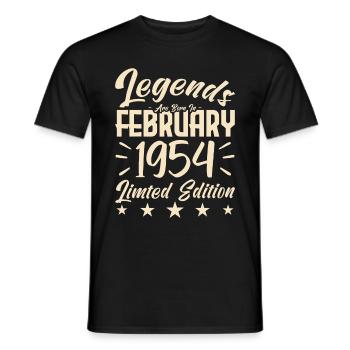 Geboren 1954. Geburtstagsgeschenk. - Männer T-Shirt - Schwarz - Vorne - AI Model Male 178 light (178cm)