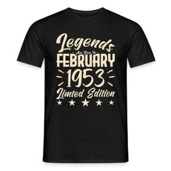 Geboren 1953. Geburtstagsgeschenk. - Männer T-Shirt - Schwarz - Vorne - AI Model Male 178 light (178cm)