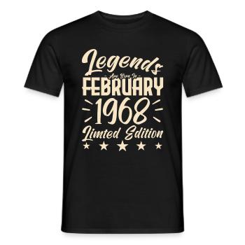 Geboren 1968. Geburtstagsgeschenk. - Männer T-Shirt - Schwarz - Vorne - AI Model Male 178 light (178cm)