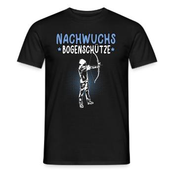 Nachwuchs Bogenschütze Bogenschießen Bogenschützen - Männer T-Shirt - Schwarz - Vorne - AI Model Male 178 light (178cm)
