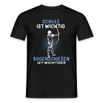 Bogenschießen wichtiger Bogenschütze Bogenschützen - Männer T-Shirt - Schwarz - Vorne - AI Model Male 178 light (178cm)