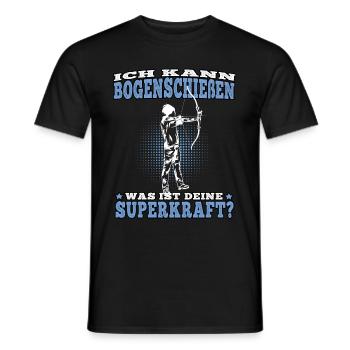 Bogenschießen Sperkraft Bogenschütze Bogenschützen - Männer T-Shirt - Schwarz - Vorne - AI Model Male 178 light (178cm)