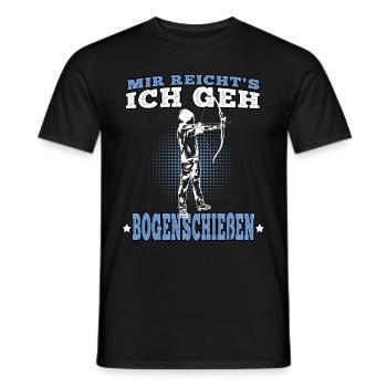 Ich geh Bogenschießen Bogenschütze Bogenschützen - Männer T-Shirt - Schwarz - Vorne - AI Model Male 178 light (178cm)