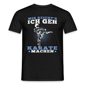 Geh Karate machen Karateka asiatischer Kampfsport - Männer T-Shirt - Schwarz - Vorne - AI Model Male 178 light (178cm)