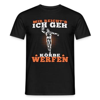 Basketball spielen Basketballer Basketballspieler - Männer T-Shirt - Schwarz - Vorne - AI Model Male 178 light (178cm)