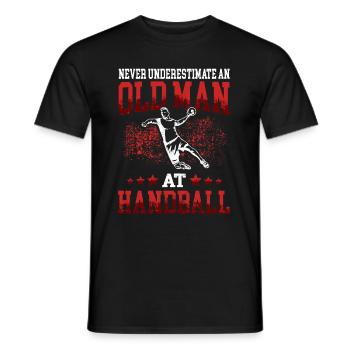 würde lieber Handball spielen Handballer - Männer T-Shirt - Schwarz - Vorne - AI Model Male 178 light (178cm)