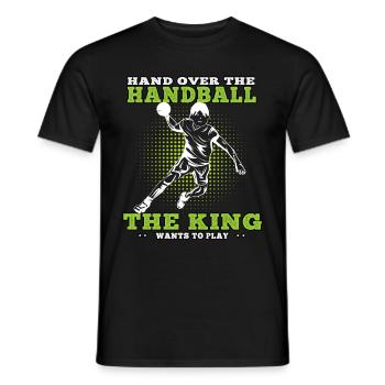 würde lieber Handball spielen Handballer - Männer T-Shirt - Schwarz - Vorne - AI Model Male 178 light (178cm)
