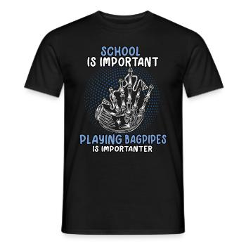 Bagpipe is important bagpipe bagpipe - Men's T-Shirt - black - Front - AI Model Male 178 light (178cm)